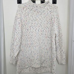 Terra & Sky Colorful Speckled Knit Top